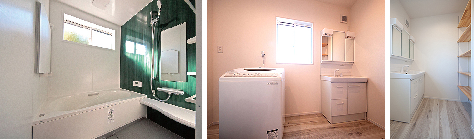 お風呂、洗面脱衣室