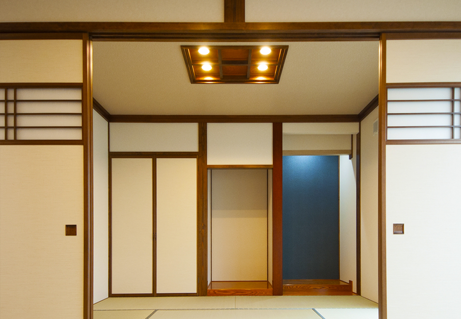 二間続きの和室