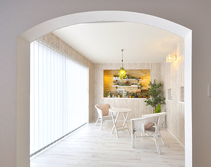 フランス風のアーチ