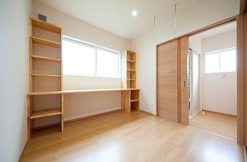 収納つきのサンルーム