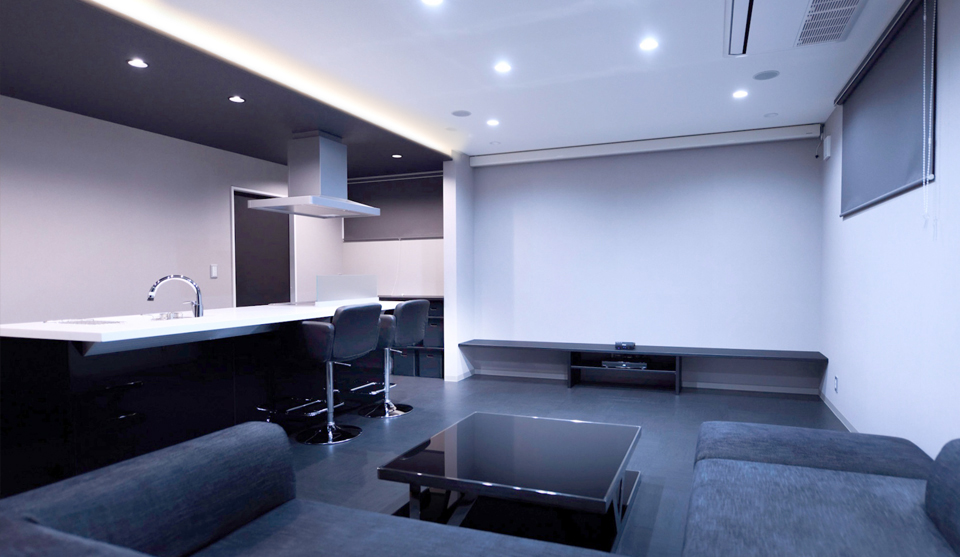 18帖のリビングダイニングキッチン