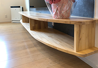 手作りのテレビボード