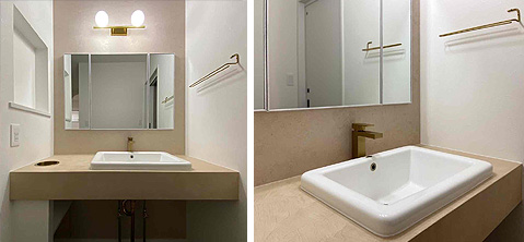 モールテックス洗面台