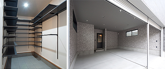 インナーガレージとシューズクローク