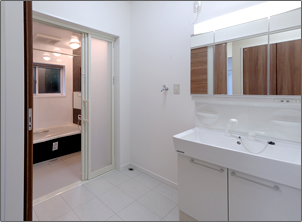 サンウェーブの洗面台